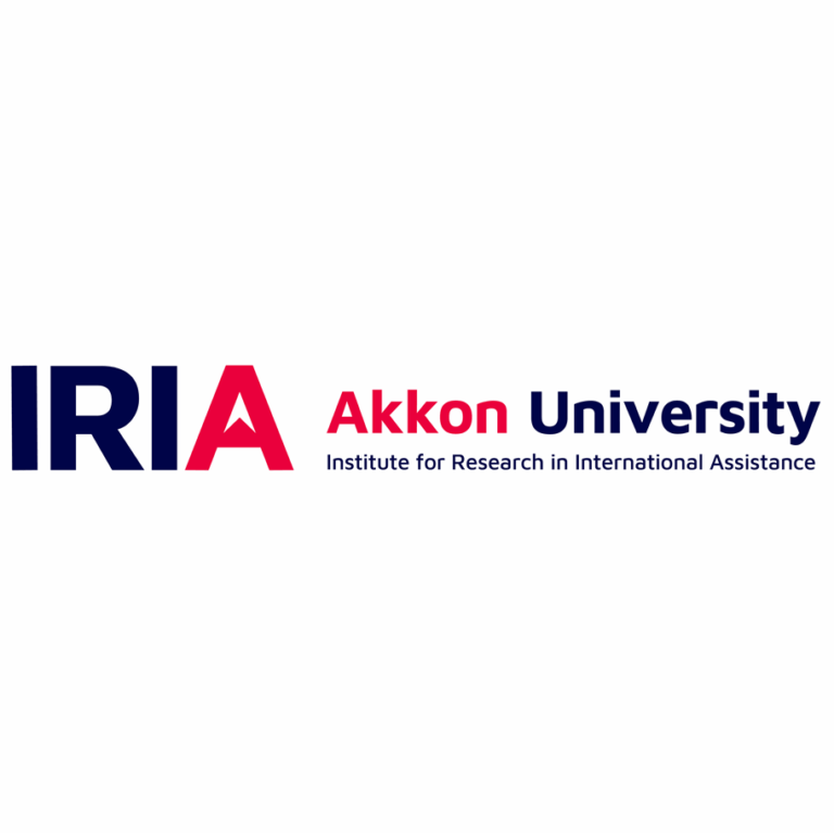 Logo des IRIA Akkon University – Institute for Research in International Assistance.