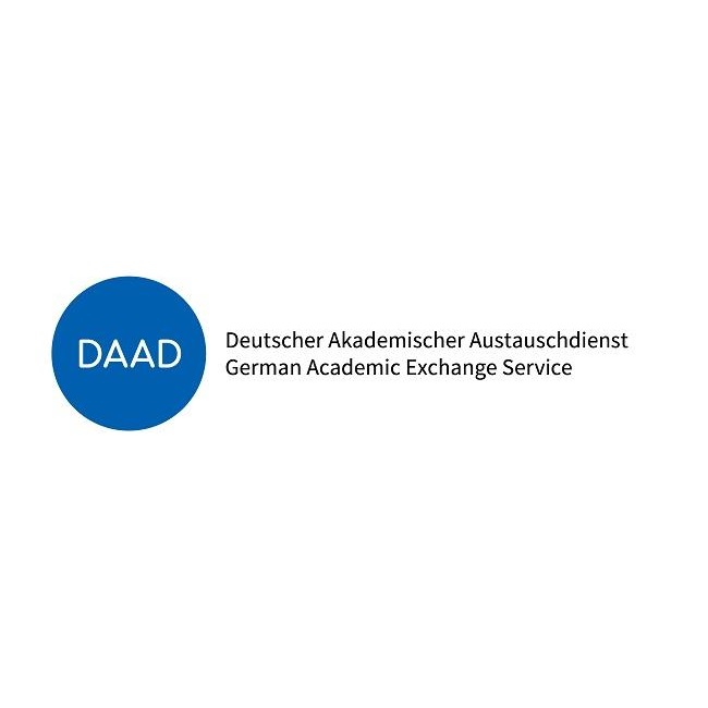 Logo des Deutschen Akademischen Austauschdienstes (DAAD) mit dem Schriftzug „German Academic Exchange Service“